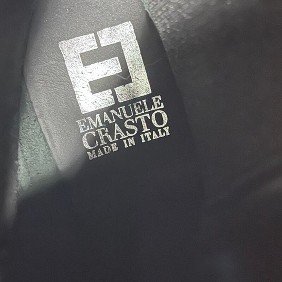 Emanuele Crasto Womens Black Pull On Suede Leather Chelsea Bootie Size 37/US 6.5 - Picture 5 of 7